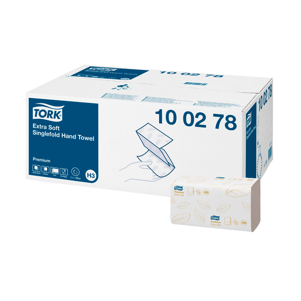 Tork Premium Håndklæde ZZ blødt, karton
