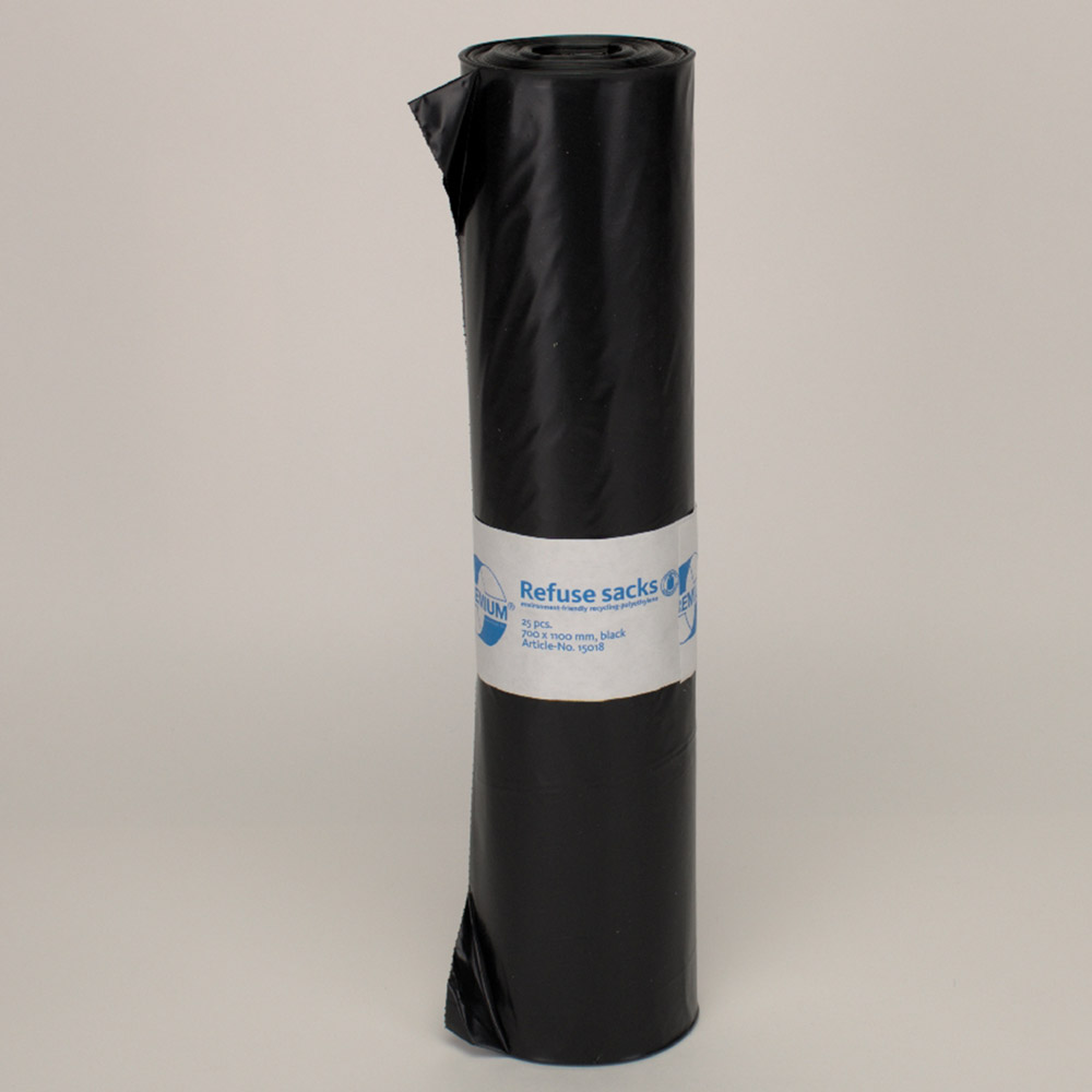 Affaldssække 120 L T60  70 x 110 cm sort, 25 stk.