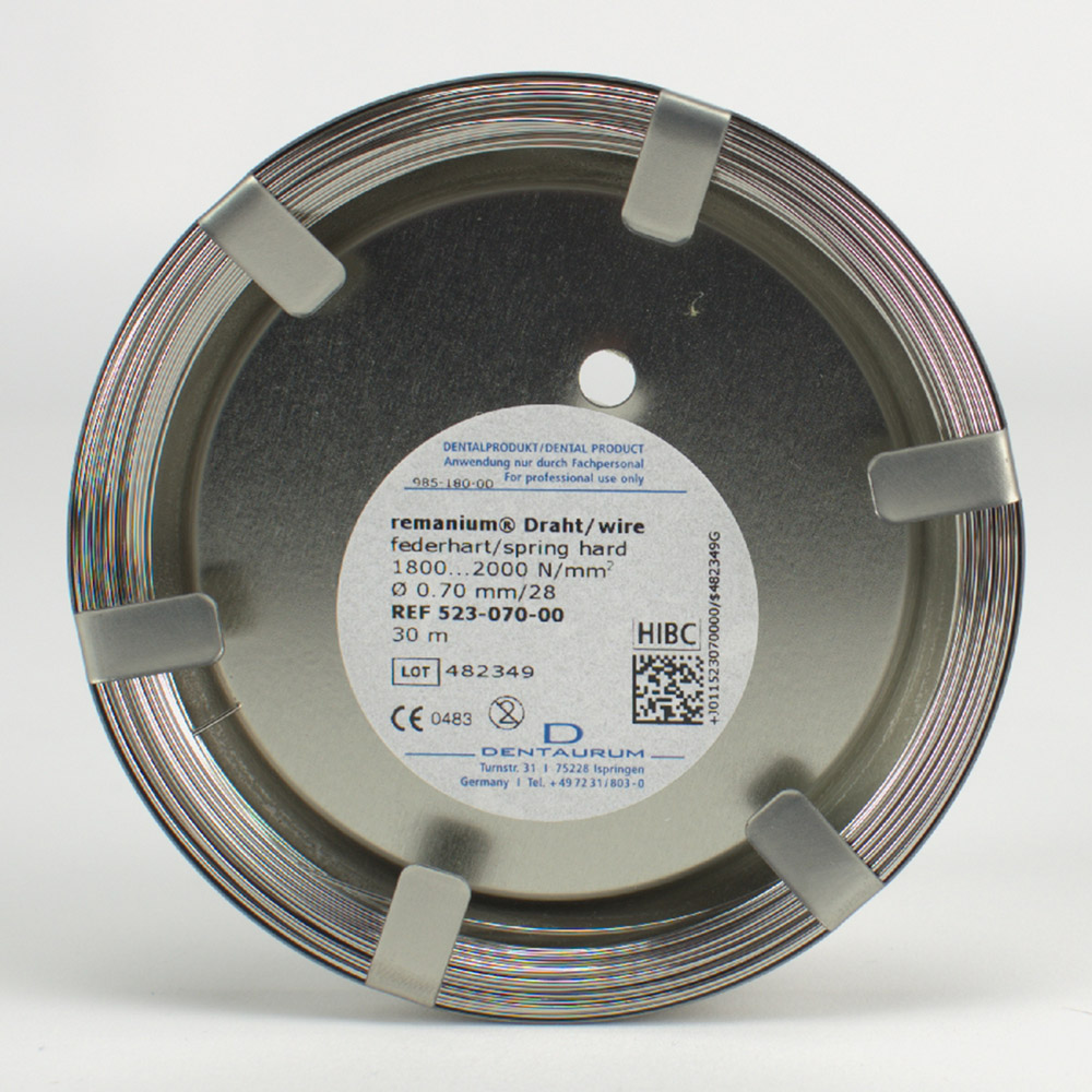 Remanium tråd fjederhård 0,70 mm, 30 m