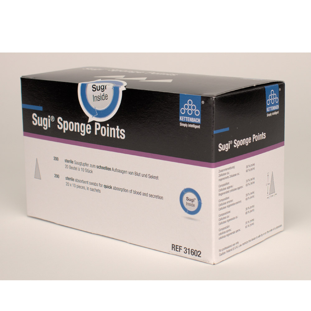 Sugi sterile sugetamponer 17 x 8 mm, 20 x 10 stk.