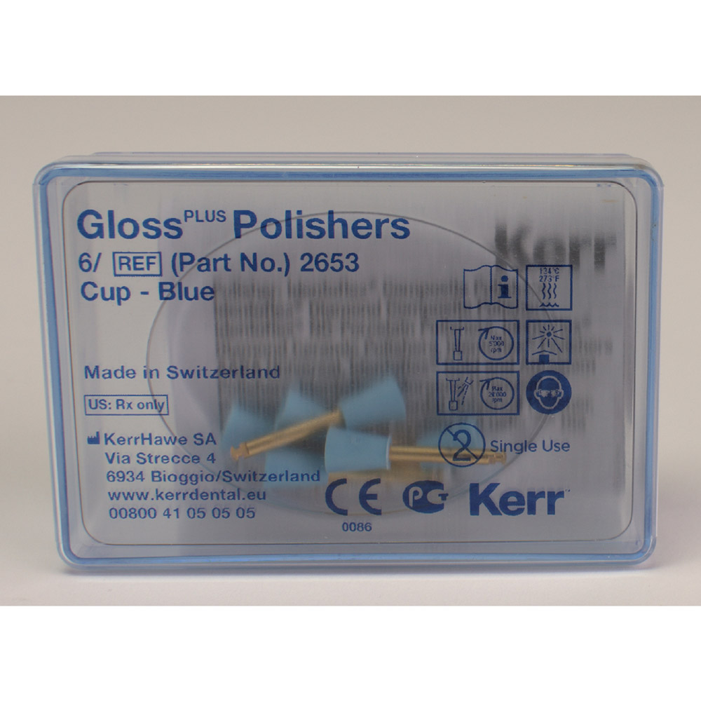 Gloss plus poleringskop, 6 stk.