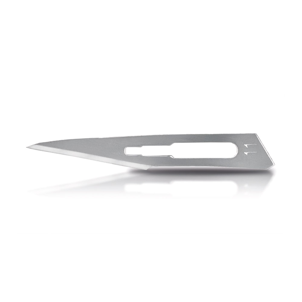 Skalpelklinge Carbon Stål 873B Figur 11, 100 stk.