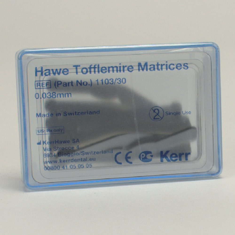 Tofflemire-matricer 1103 Hawe, 30 stk.