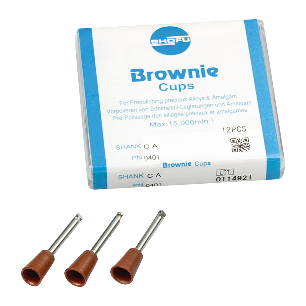 Brownie poleringsklude, bægerformede 065, 12 stk.