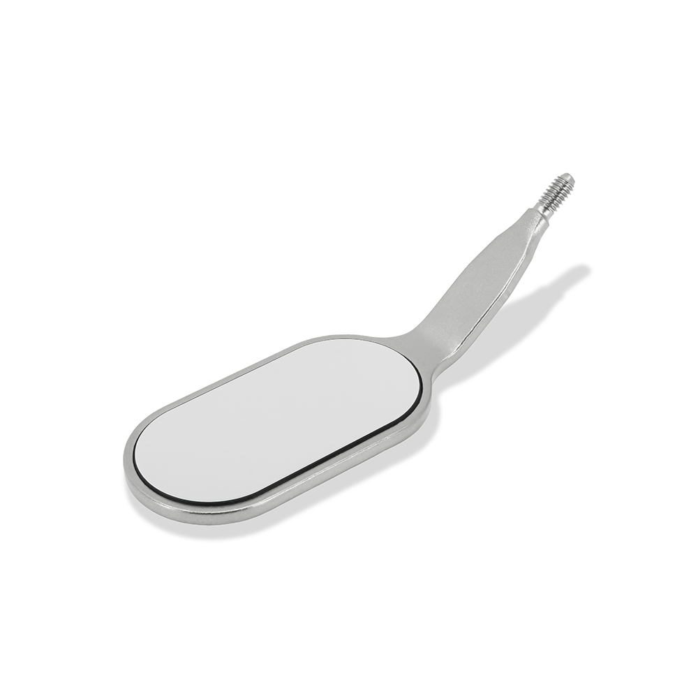Mundspejl MEGAstretch Rhodium SS 18 x 23 mm, stk.