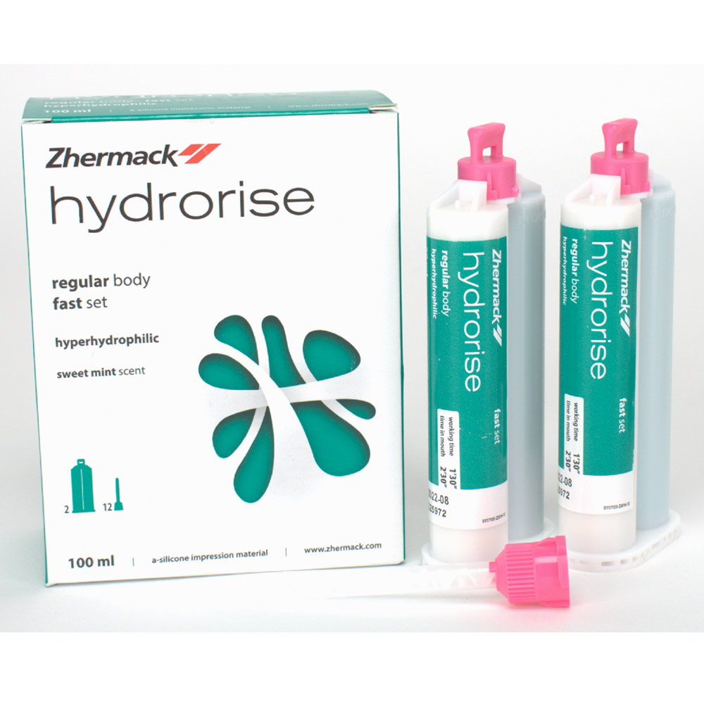 Hydrorise Regular Body hurtighærdende, 2 x 50 ml patron, 12 blandespidser