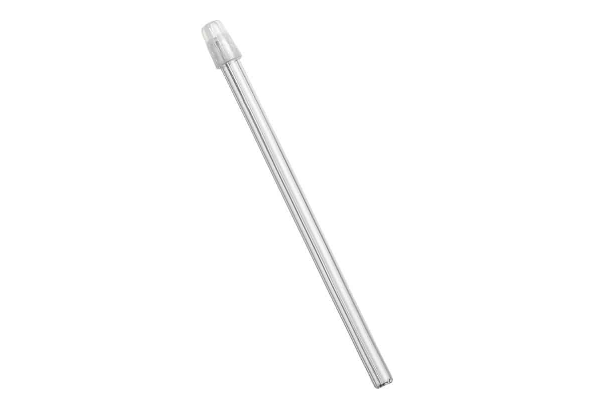 TOP FLEX PLUS spytopsuger 145 mm aftageligt låg transparent, 100 stk. pakke