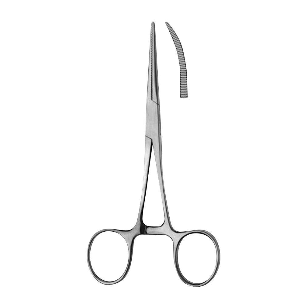 Arterieklemme Pean 1895A 14,0 cm bøjet, stk.