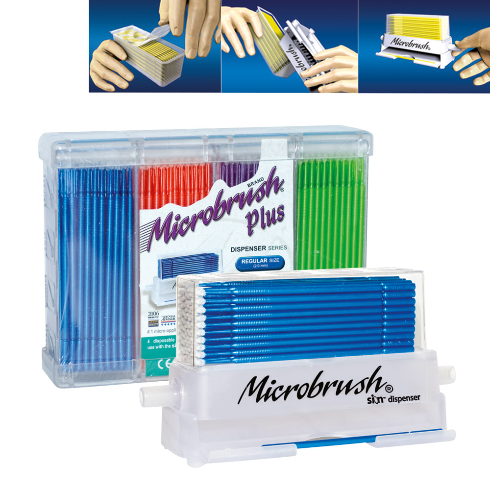 Microbrush plus almindelig orange, 100 stk.