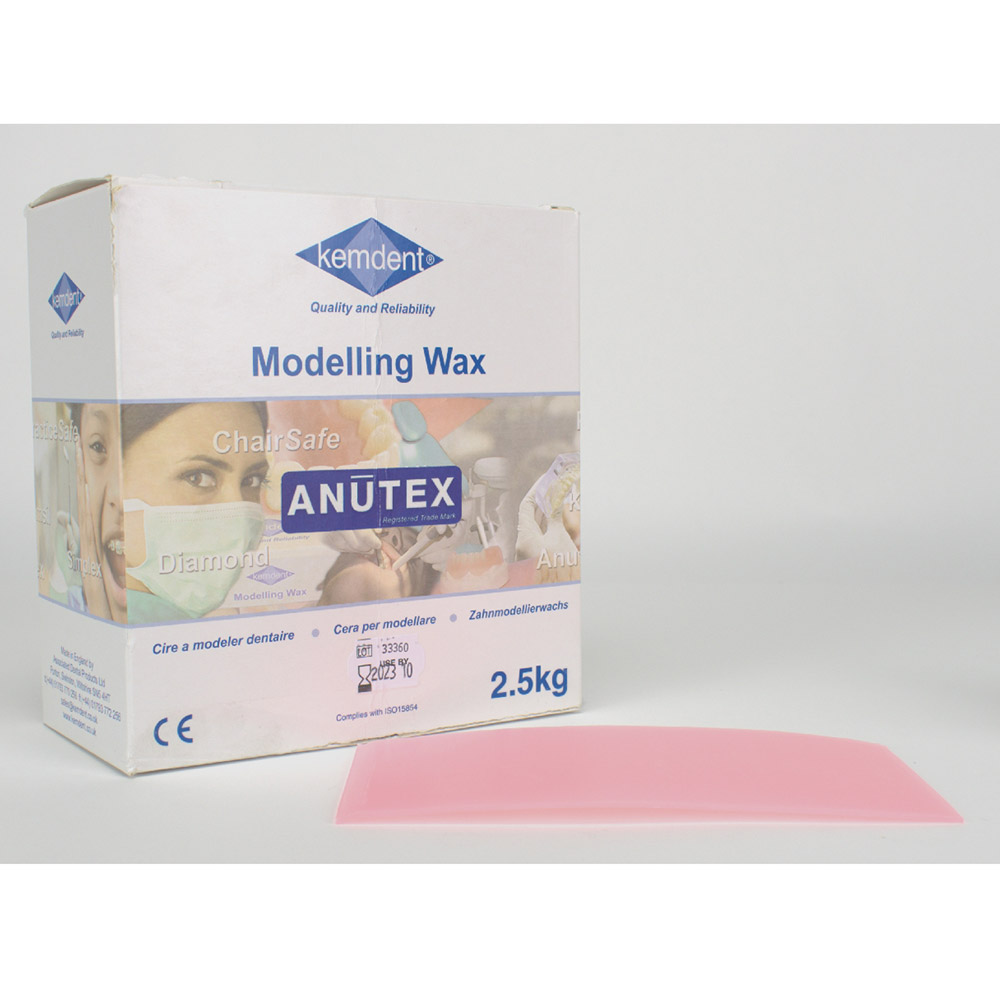 Anutex modelleringsvoks rosa transluscent, 2,5 kg