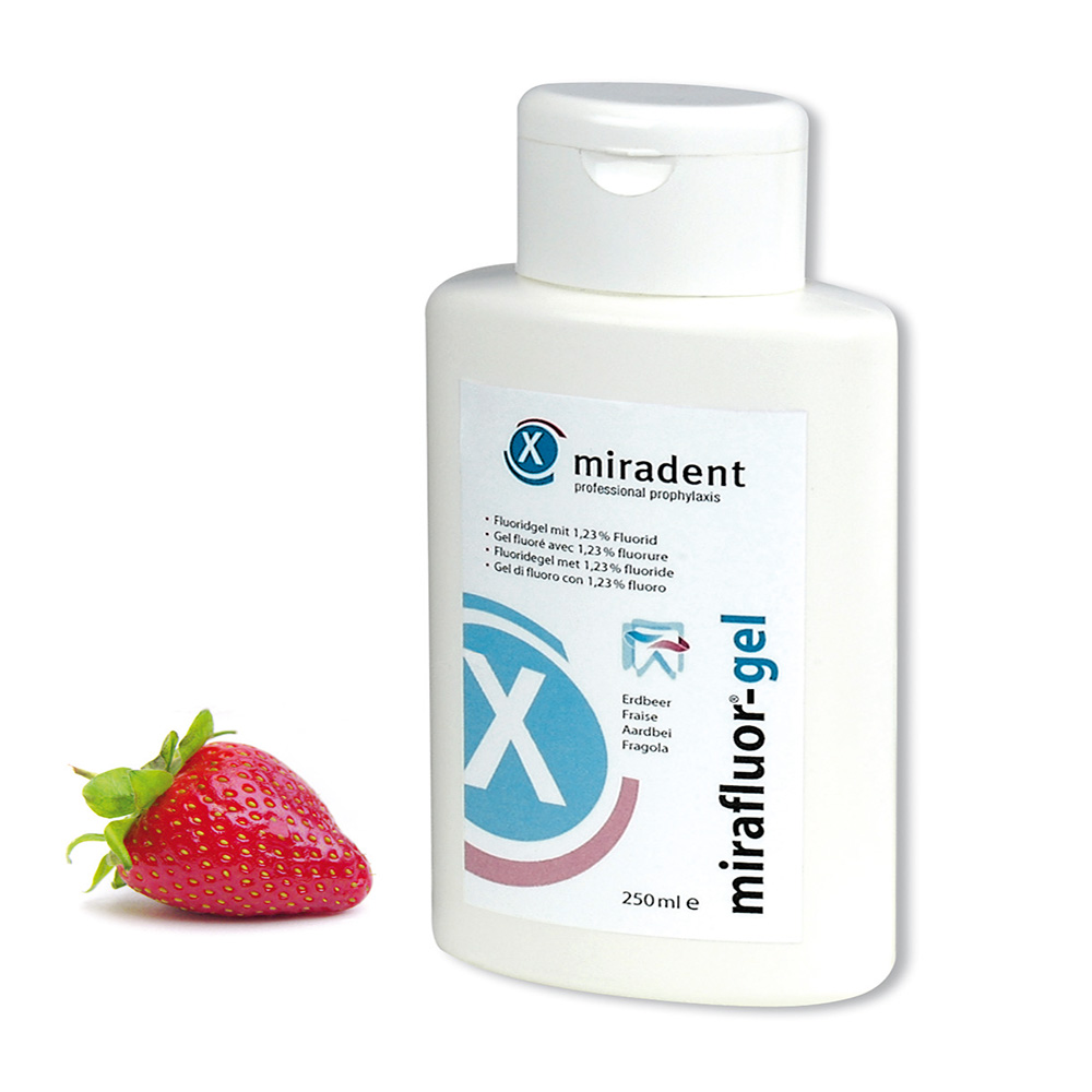 mirafluor Gel Jordbær, 250 ml