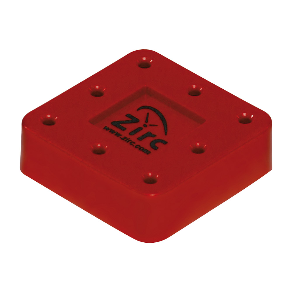 Bur Block 8-huls magnetisk rød, stk.