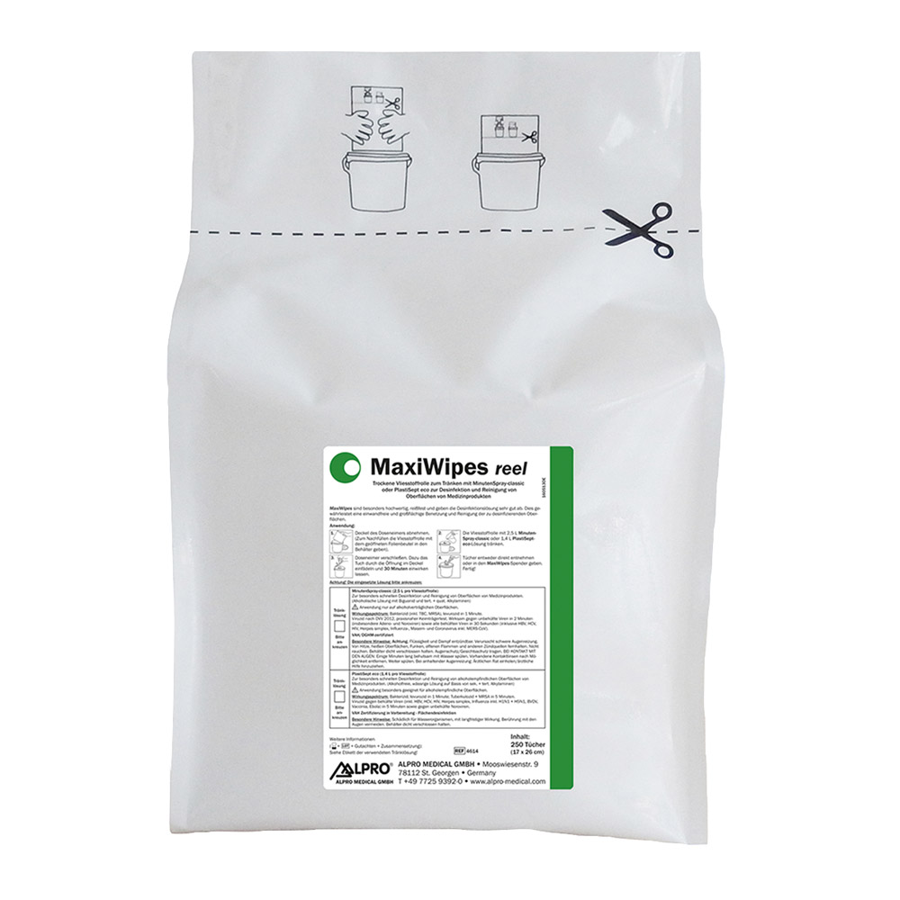 Maxi Wipes klude rulle 17 x 26 cm, 4 x 250 stk.