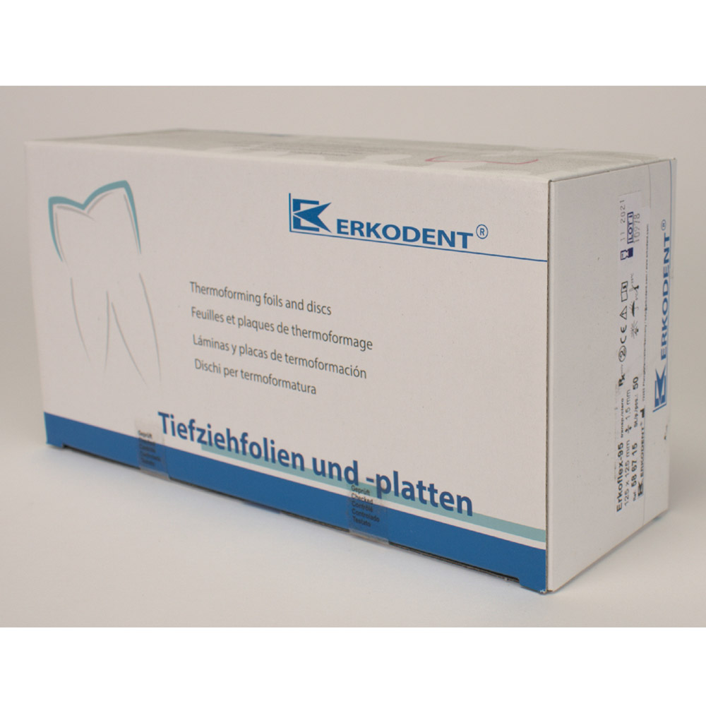 Erkoflex-95 125 x 125 mm 1,50 mm transparent, 50 stk.