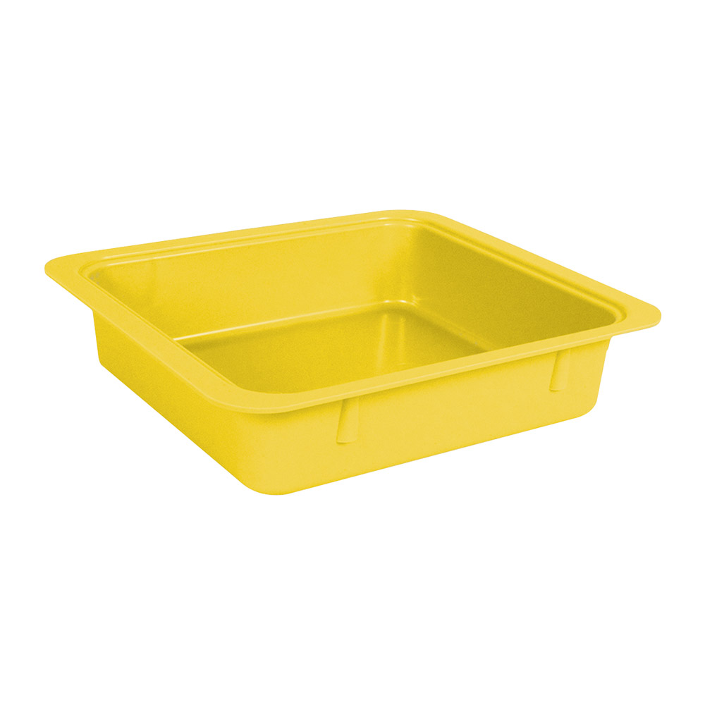 Materialbakke enkelt neongul, stk.