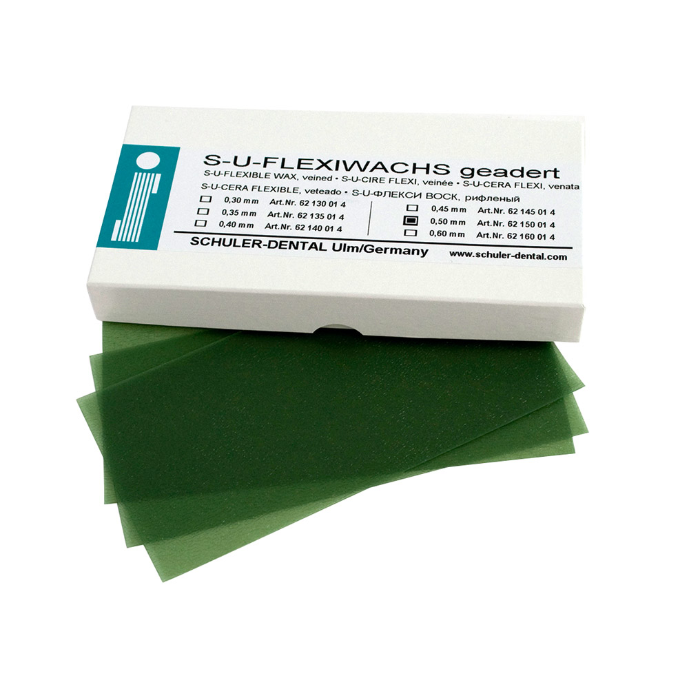 Flexiwachs plader S-U åreret 0,35 mm, 15 stykker