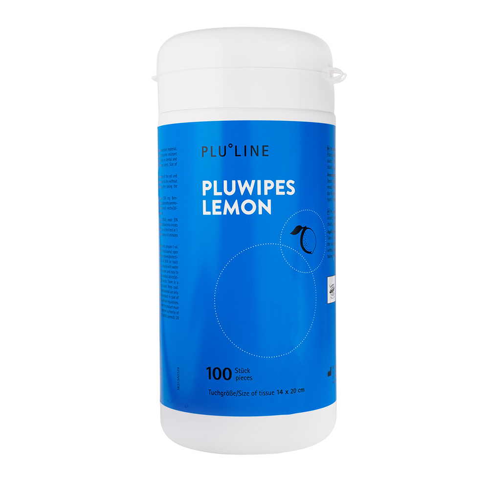 Pluwipes citron tom dåse, stk.