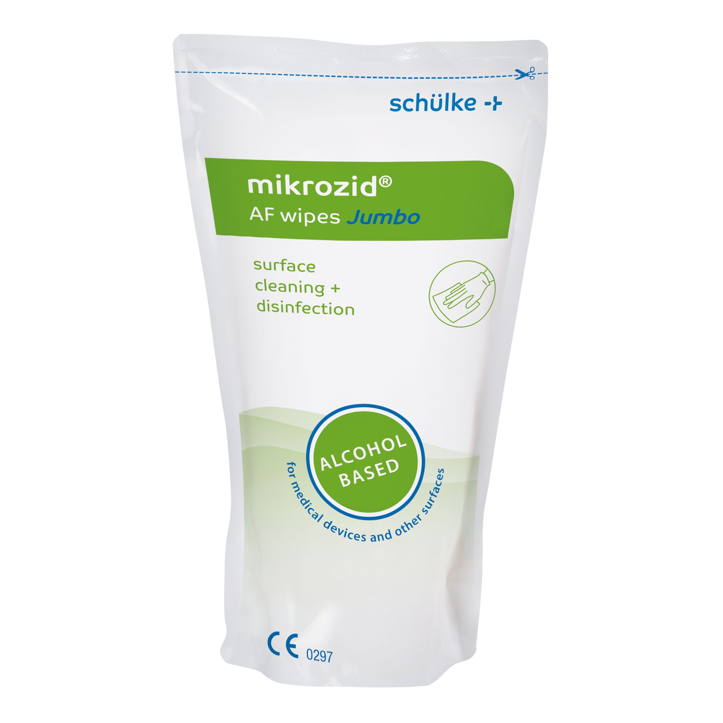 Mikrozid AF Wipes Jumbo 20 x 20 cm, 12 x 220 stk. refillpakning