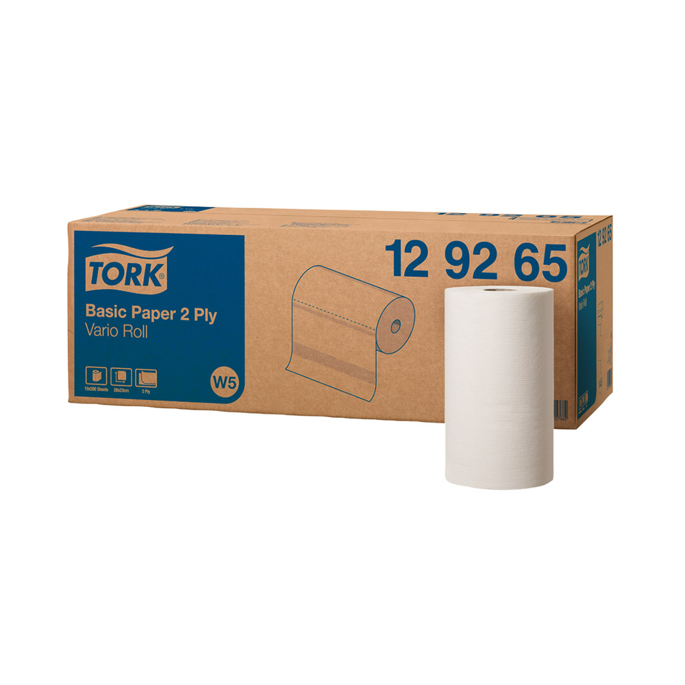 Tork Universal Viskeklud W5 2-lags hvid, 10 ruller