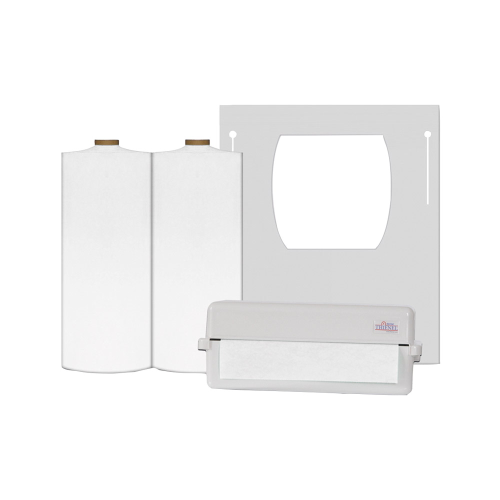 Lochtuch Clavilax 60 x 60 hvid, 40 stykker rulle