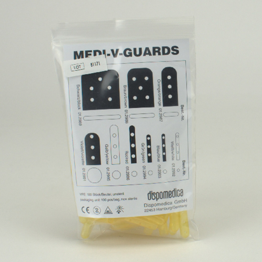 Medi-V-Guards gul 4,8 mm, 100 stk.