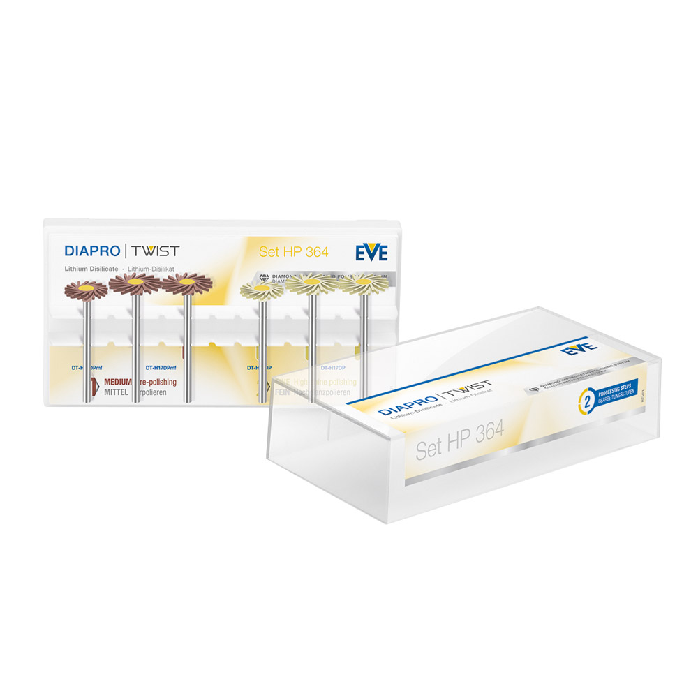 EVE Diapro Twist Polermaskine 364 HP, Sæt