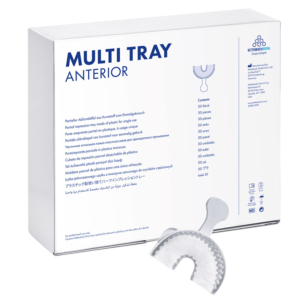 Multi-bakke aftryksske anterior, 30 stk.