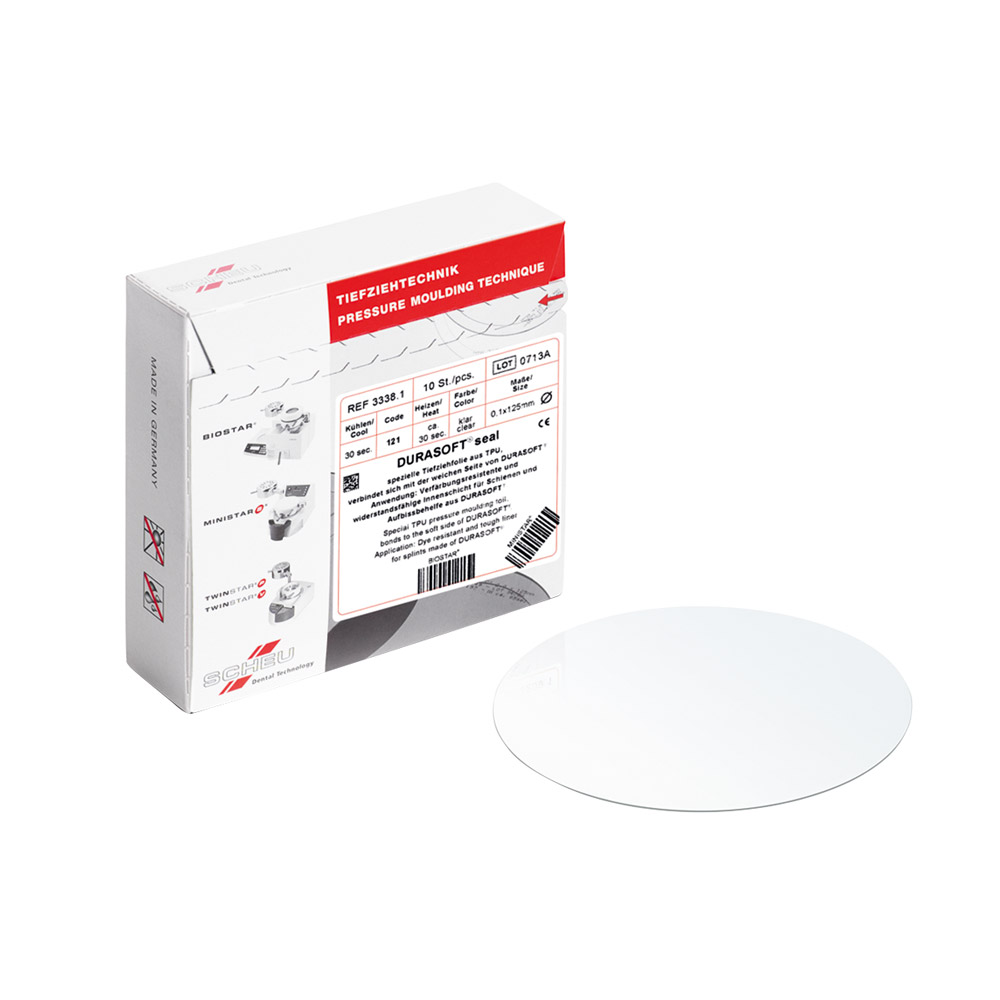 Durasoft-tætning 125 x 0,10 mm klar, 10 stk.
