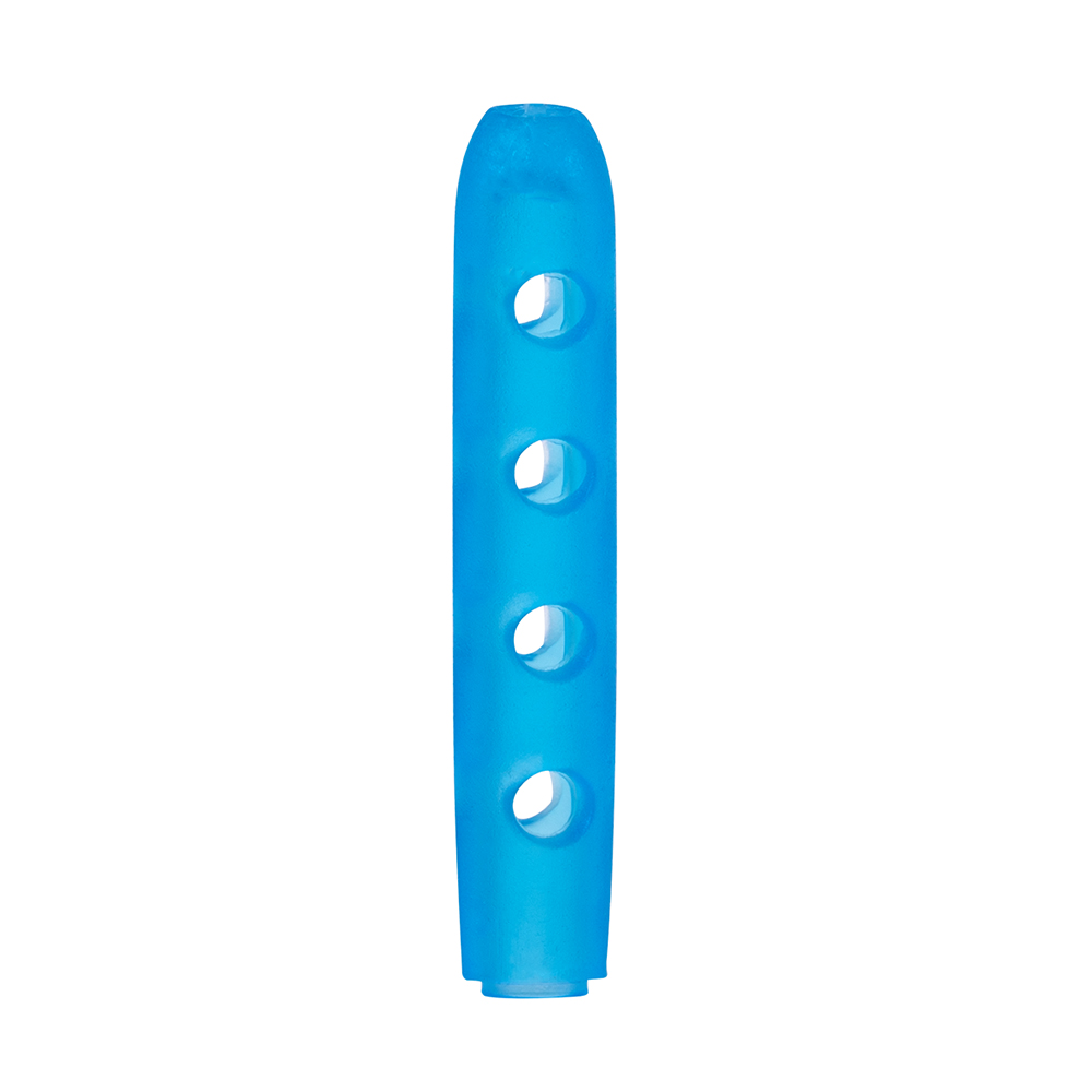 Præcisionsbeskyttelsesdæksel rundt, perforeret 2,0 x 19 mm blå, 100 stk.