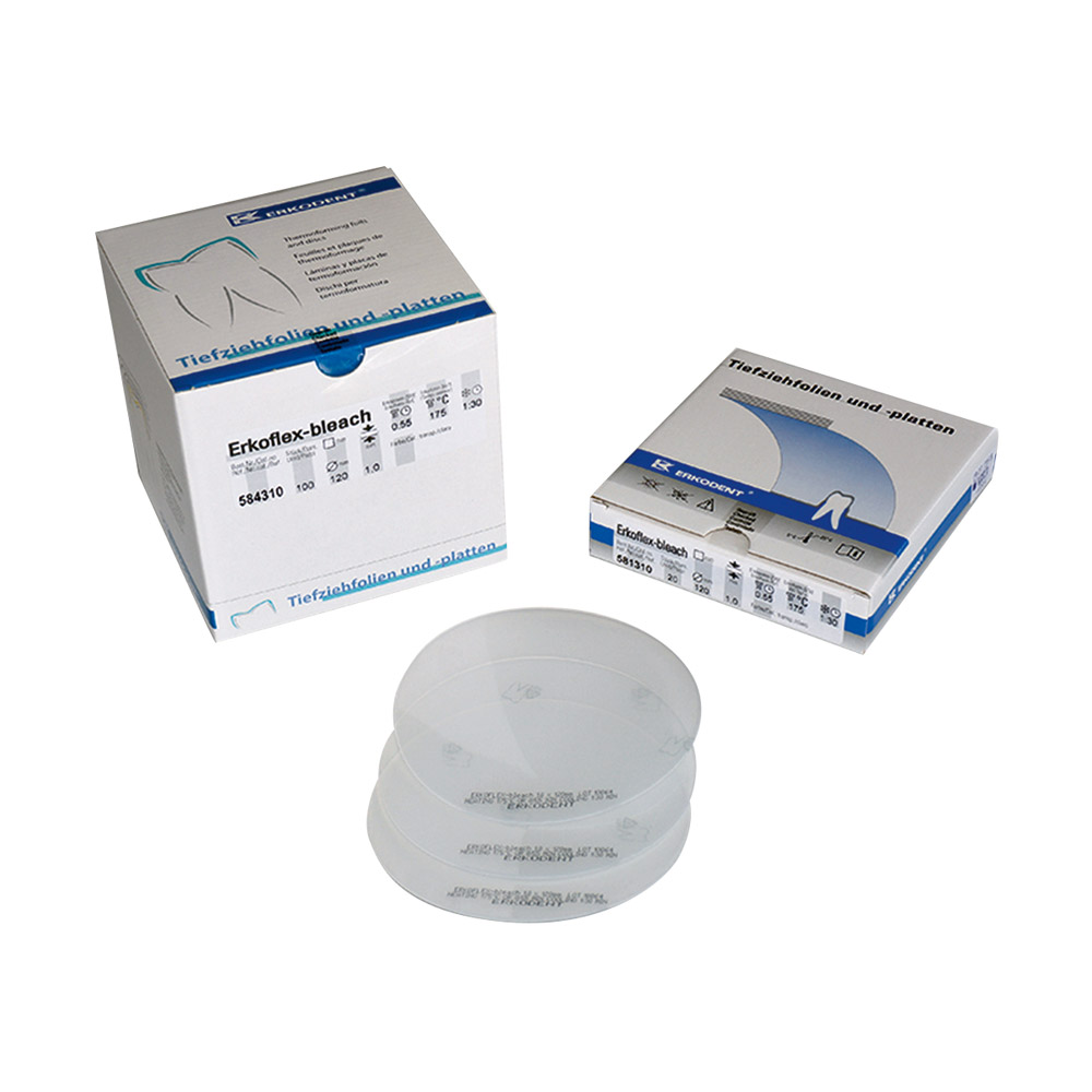 Erkoflex-blegemiddel 125 x 1,00 mm transparent, 100 stk.