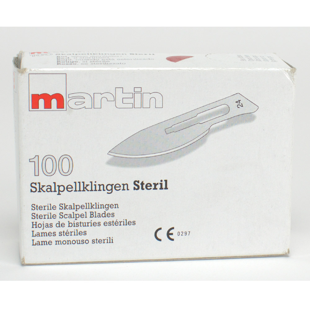 Sterile skalpelklinger Figur 24, 100 stk.