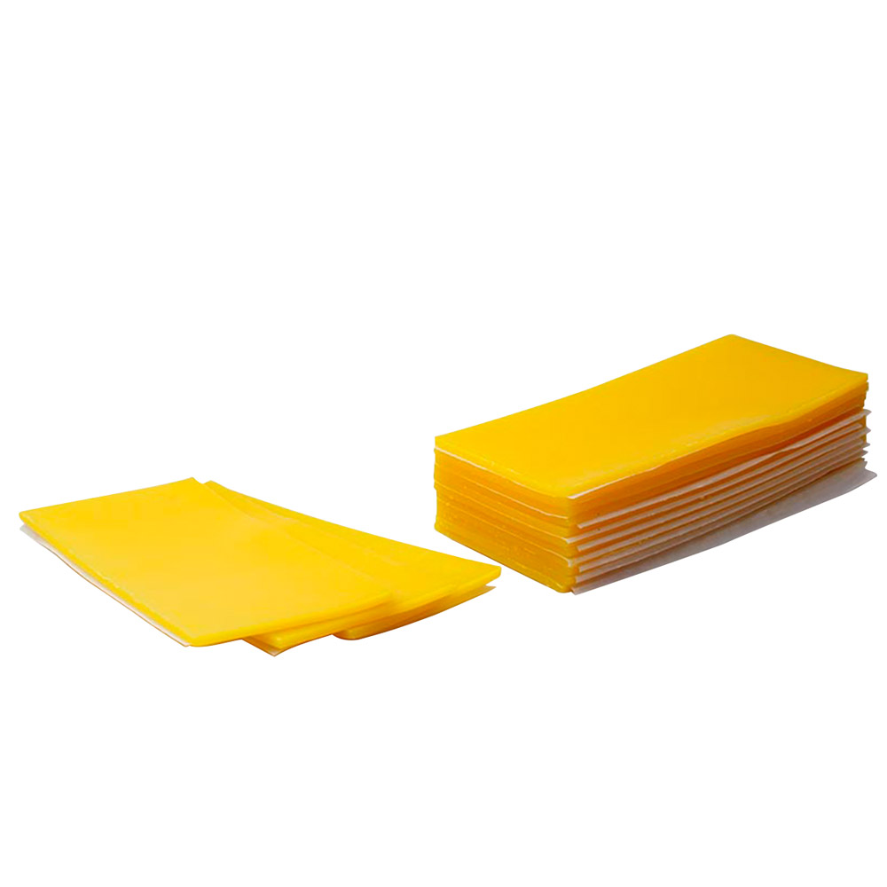 Bideskinnevoks plader gul, 450 g