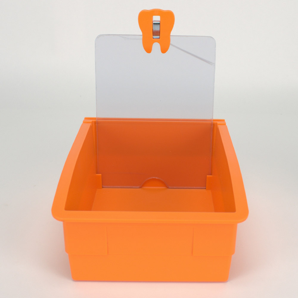 Arbejdsbakke 130 Tandlægesæt 126 x 178 x 79 mm orange, stk.