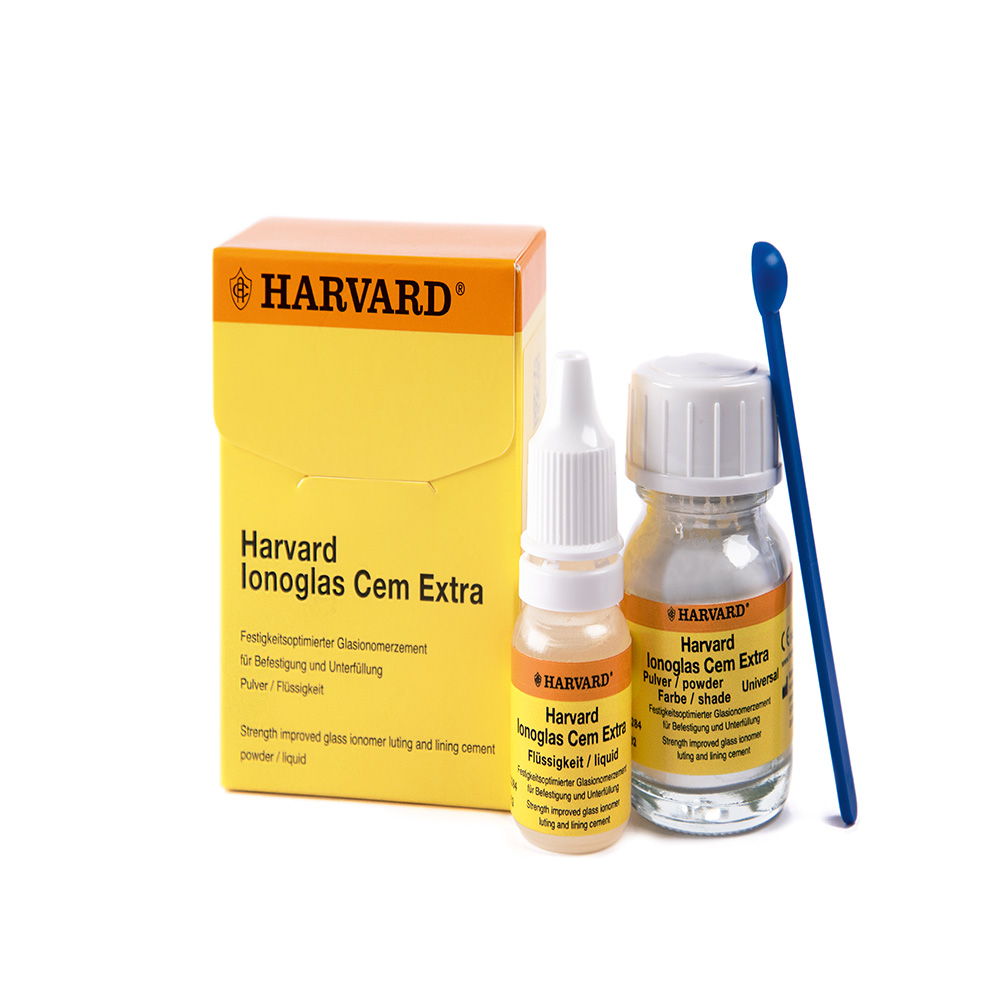Harvard Ionoglas Cem Extra, pakke med 15 g pulver/10 ml væske