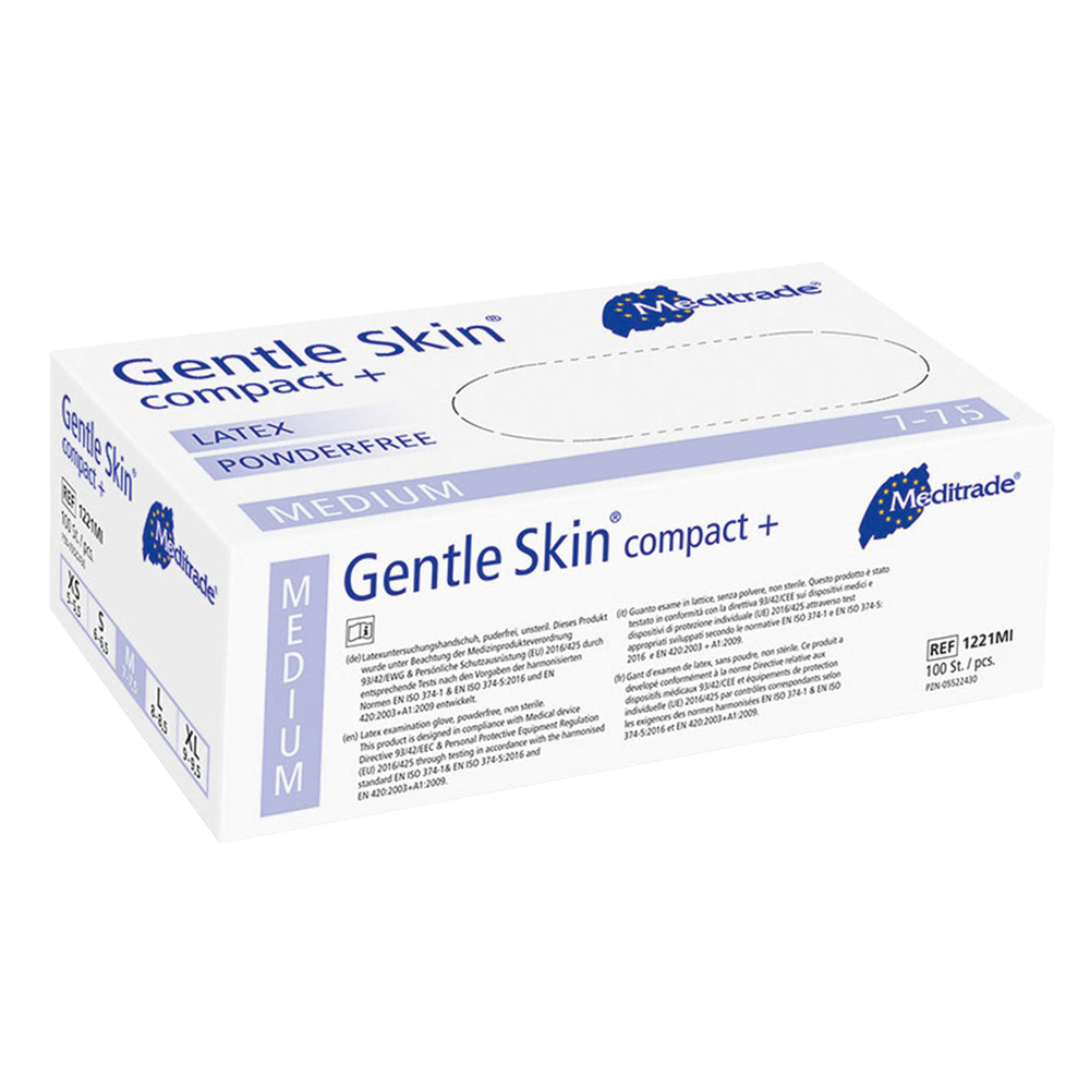 Gentle Skin Compact+ handske pudderfri str. M, 100 stk.