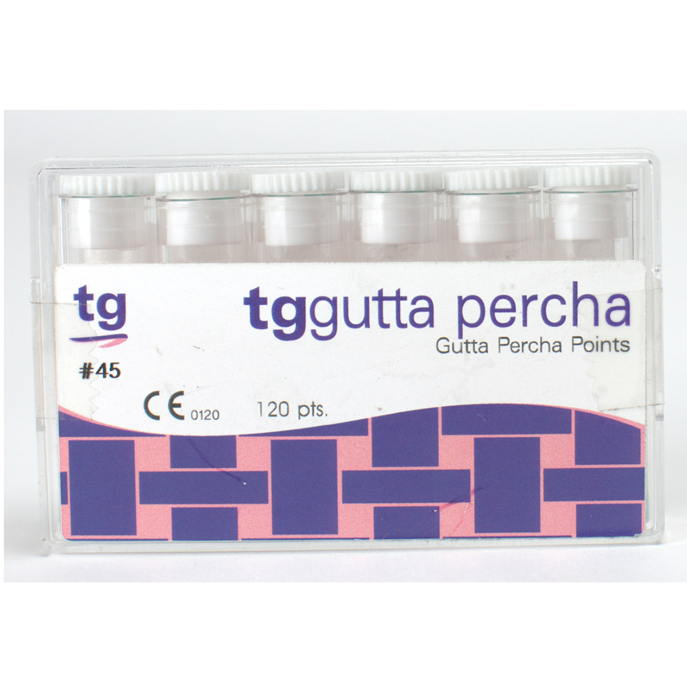 tg Gutta Percha Hvid Str. 45, 120 stk.