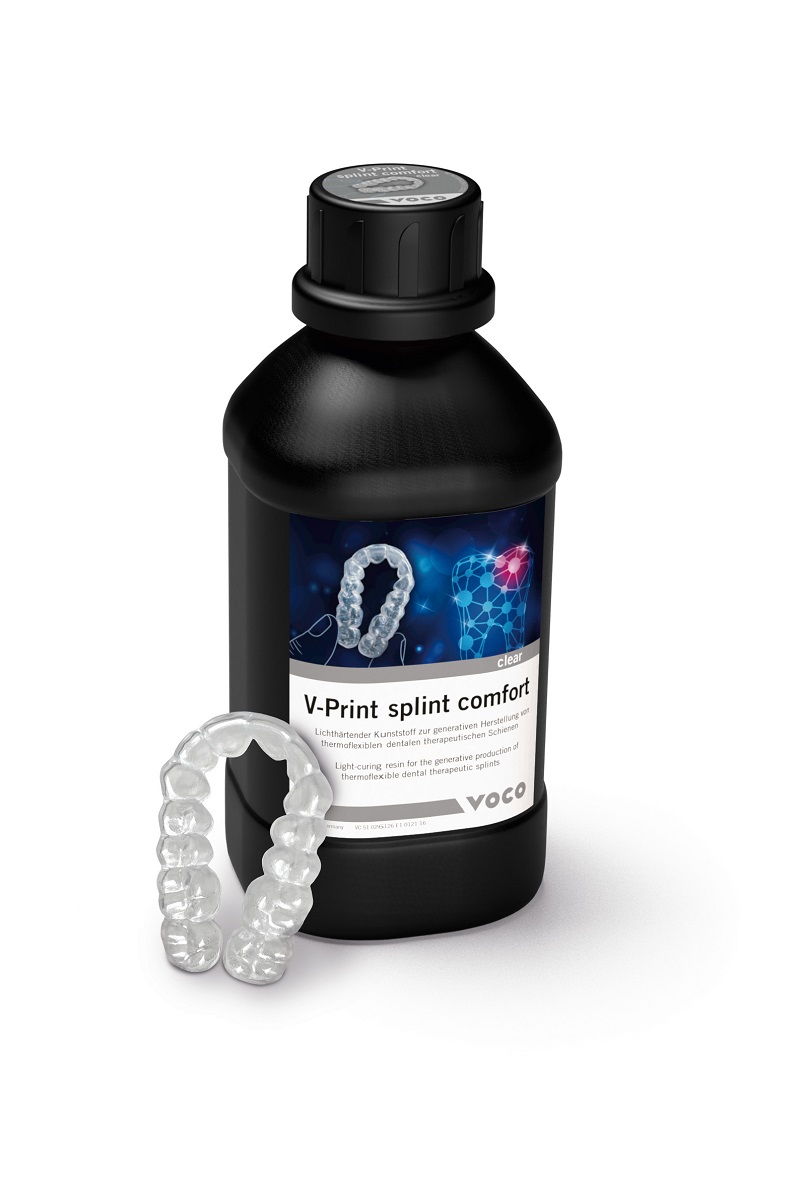 V-Print Splint Comfort Clear, 1 kg flaske