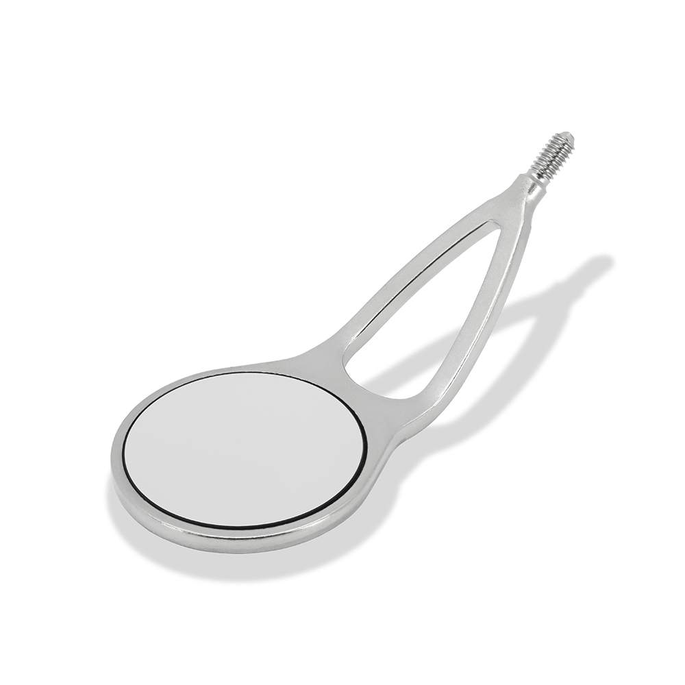 Mundspejl MEGAretract Rhodium 4-flad SS, 6 stk.