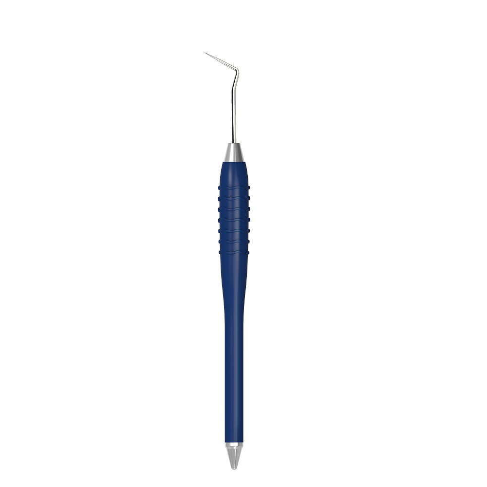 Tandsonde Figur 9 1091/33 LiquidSteel standard Farvet Silikonehåndtag blå, stk.