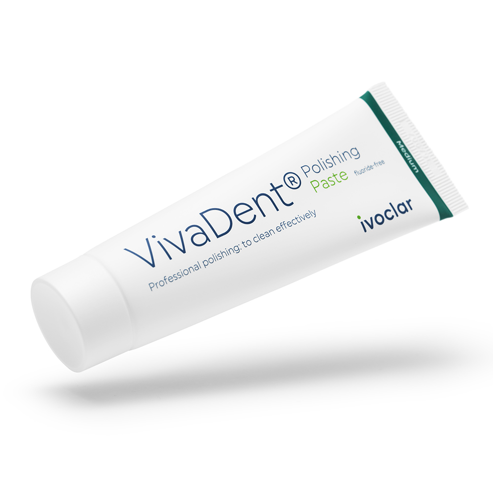 Vivadent Poleringspasta medium fluoridfri, 80 g tube