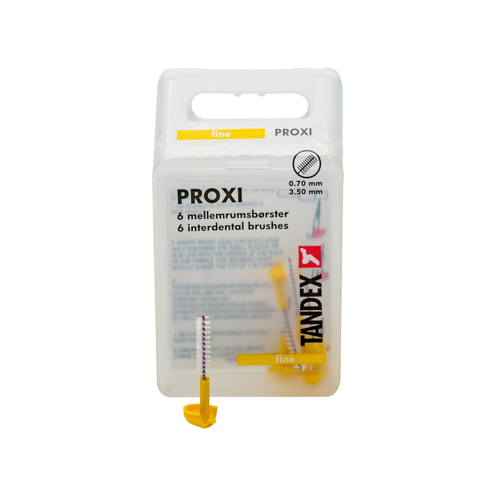 Interdentalbørster Proxi gul 3,5, 6 stk.
