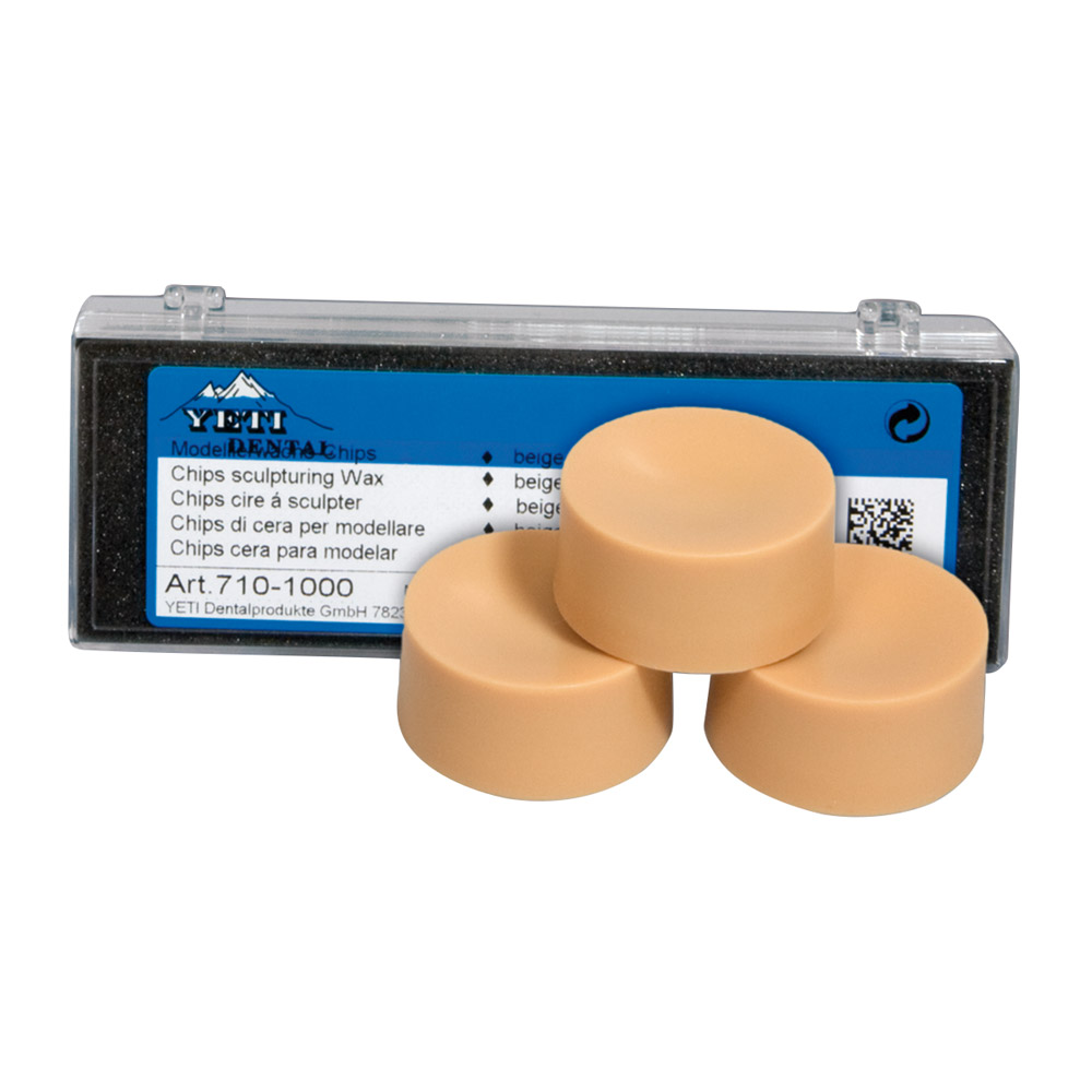Modelleringsvoks-chips beige 20 g, 3 stk.