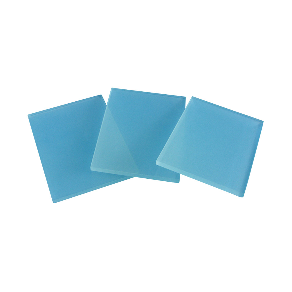 Glasplader ensidigt matterede 95 x 70 mm, 12 stk.