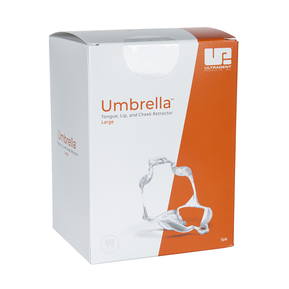 Umbrella Kindtandskille stor klar 5 stk.