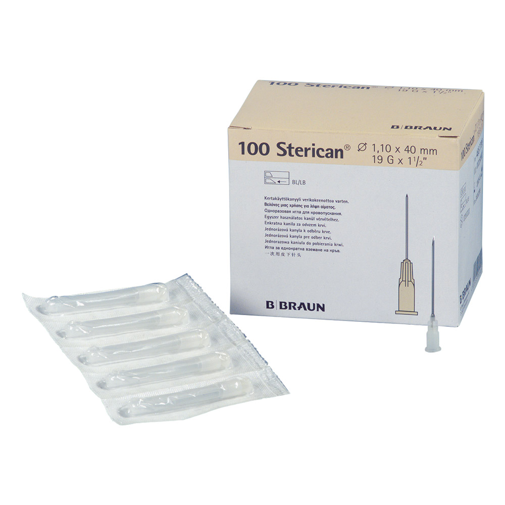Sterican engangsnåle 1,10 x 40 G19, 100 stk.