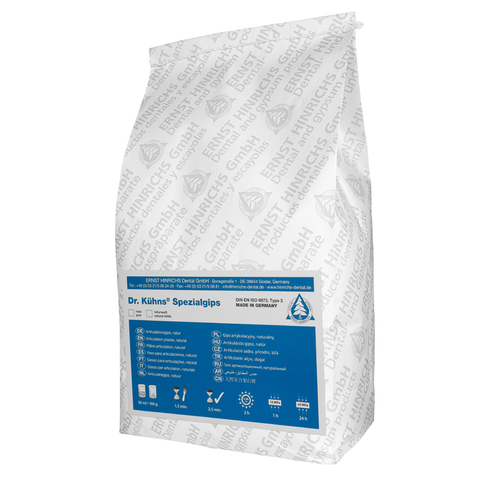 Dr. Kühns specialgips rosa, 25 kg sæk
