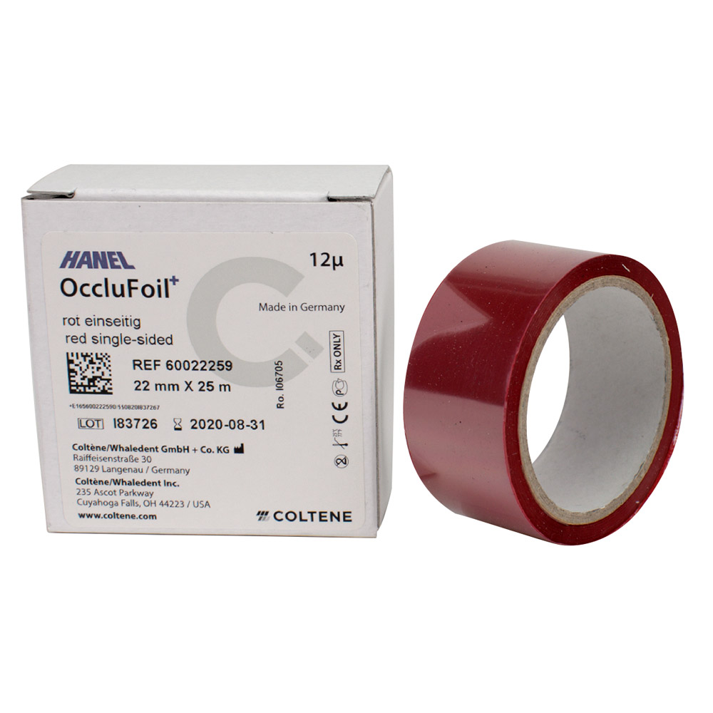 Hanel folie 12 µ PET ensidet 22 mm rød, 25 m