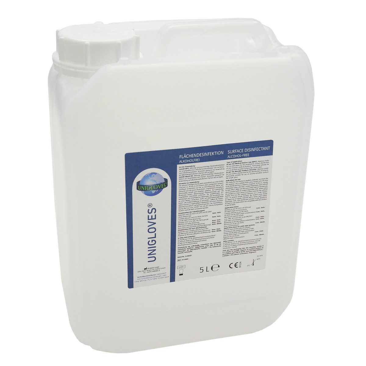 Unigloves overfladedesinfektion alkoholfri, 5 L dunk