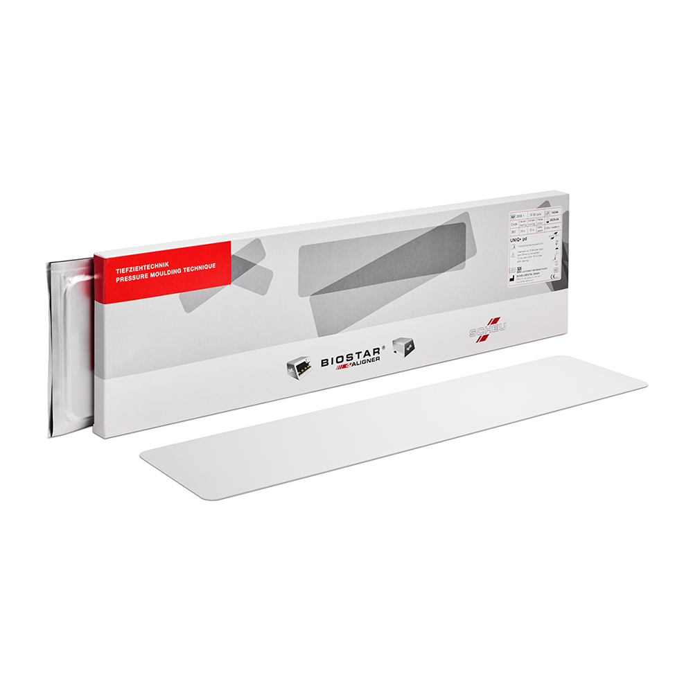 UNIQ+ pd termoformningsfolie strimler 0,5 x 114 x 499 mm, 10 stykker