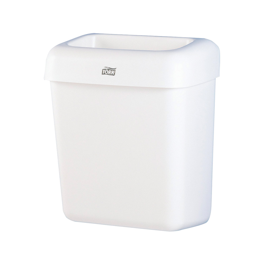 Tork affaldsbeholder mini plast hvid, stk.